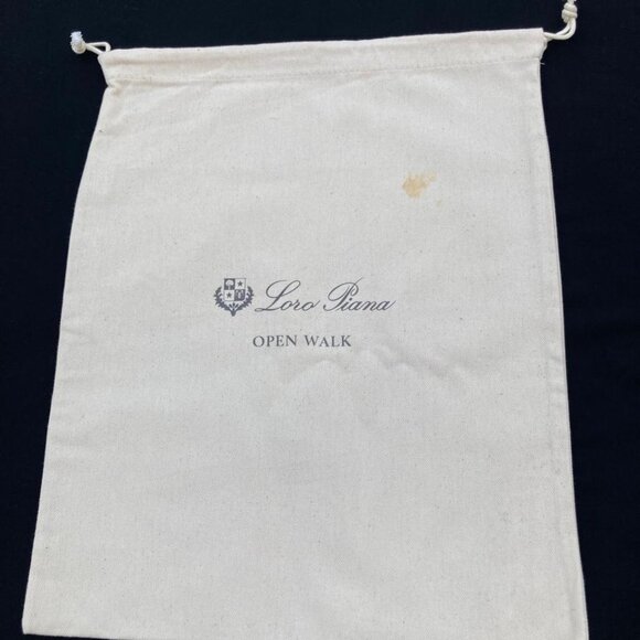 Loro Piana Dust Bag Cream Drawstring Wallet Shoe Storage Cover 15x12 - Picture 1 of 9
